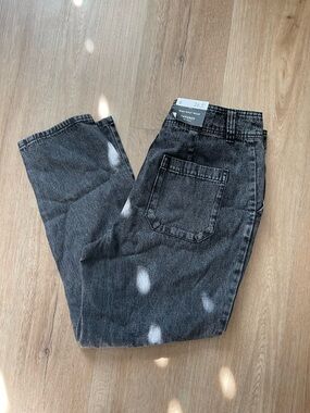 Who What Wear Men's Black Washed Relaxed Jeans